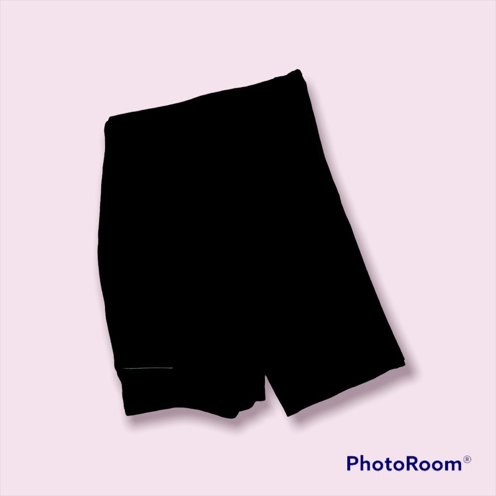 Black straight leg dress pants, elastic waist size 3X